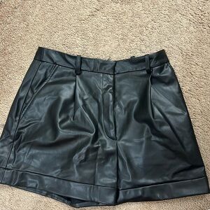 Zara faux leather shorts size M